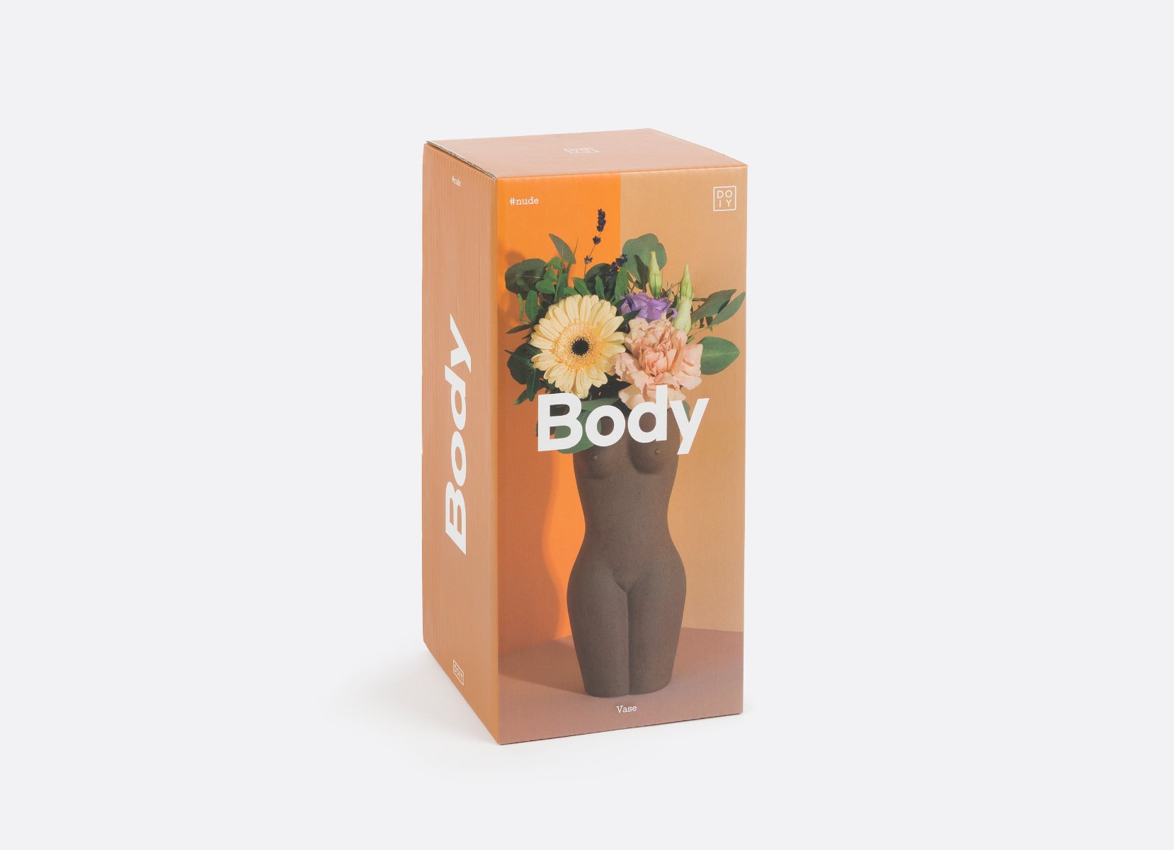 Doiy Body vase, brun - H: 22,5 cm. - Bahne